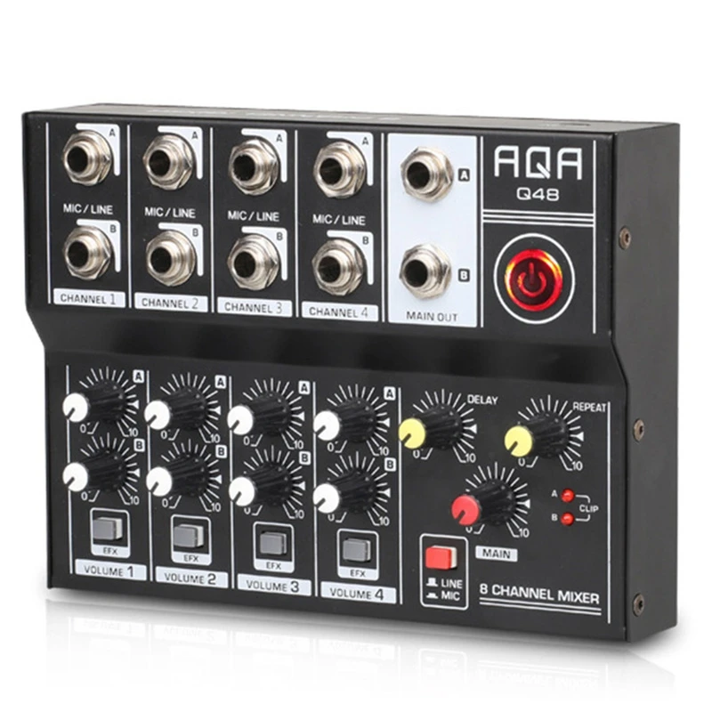 Graded Card Display - Audio Mixer Professionelle 8-Kanal-Konsole DJ Digital