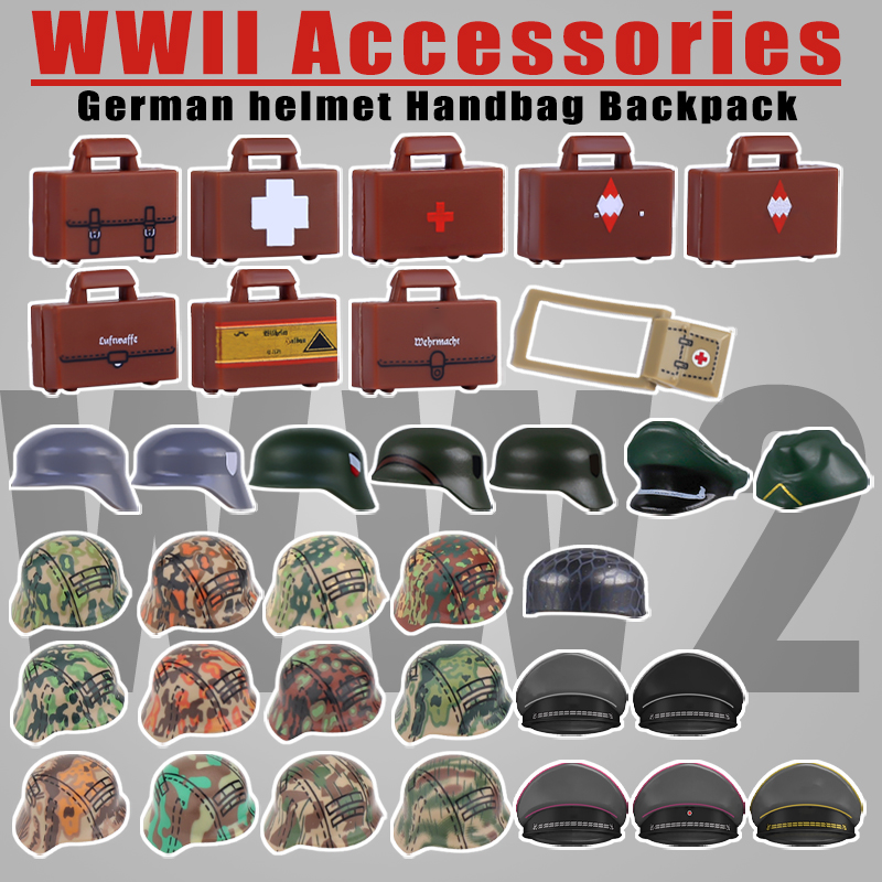 Lego Minifigure Holder - WW2 Militär Krieg Armee Serie Zubehör