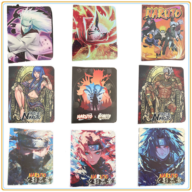 Trading Card Binder - Naruto-Kartenordner, 9-Fächer-Sammelkartenhalter, Anime-Kartenordner mit 20 Innenseiten,