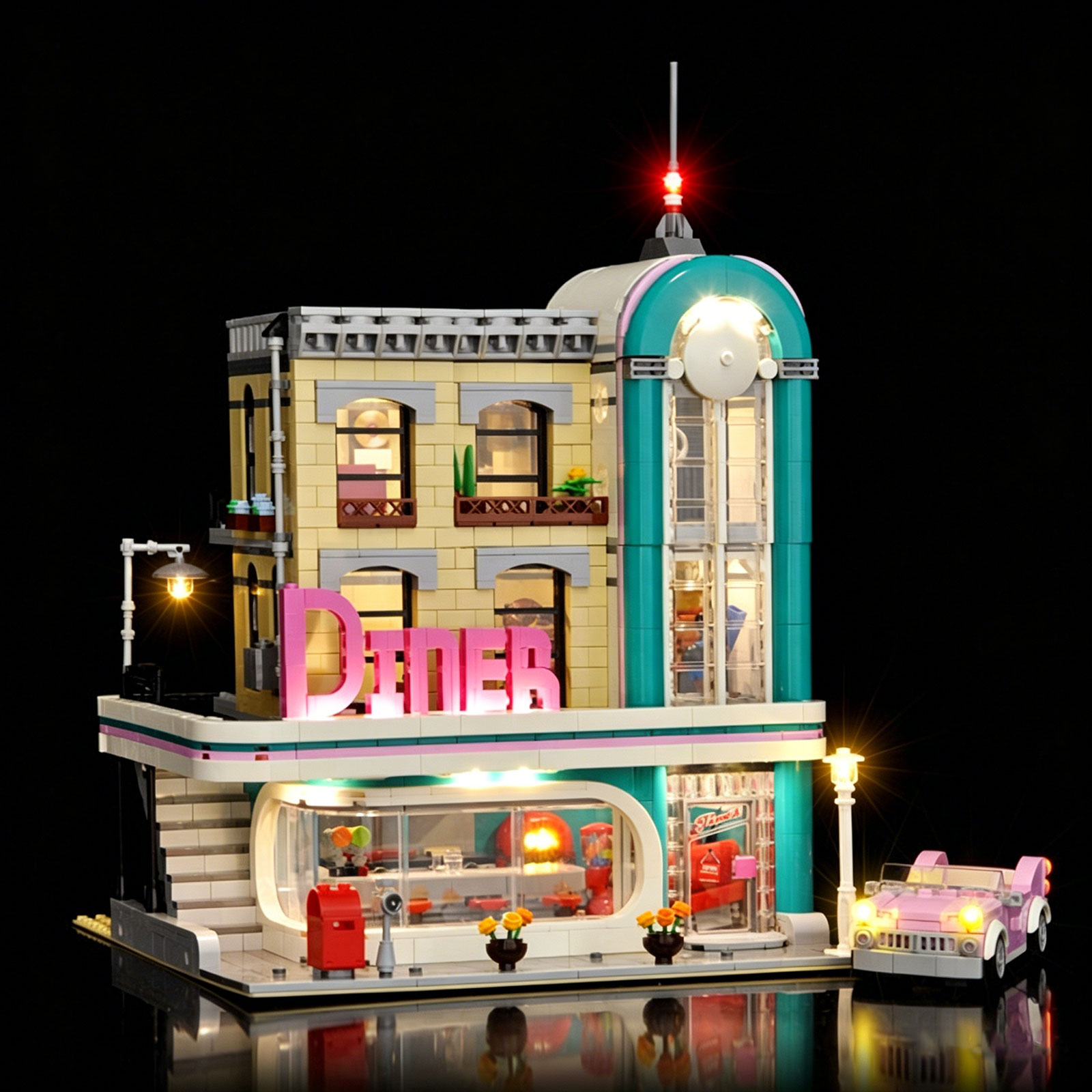 Lego Set Technic - LYBMTWF LED-Beleuchtungsset, kompatibel mit Lego 10260