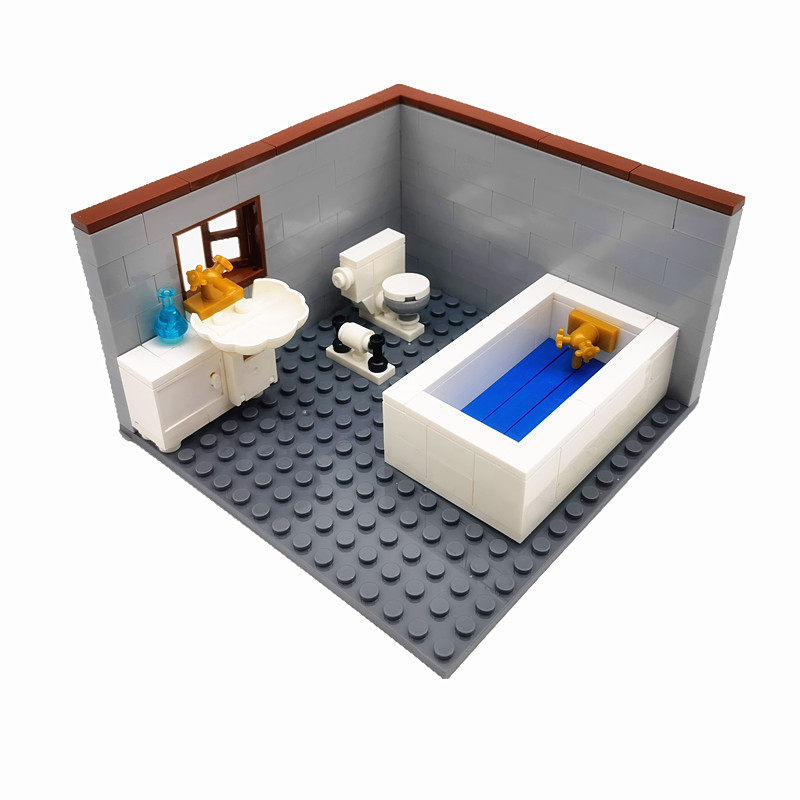 Lego Set City - Kompatible klassische Stadtblöcke, Hausmöbel, MOC für