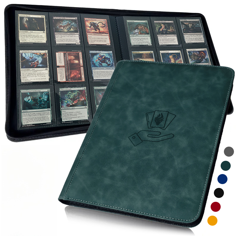 Trading Card Binder - 9-Fach Kartenordner, 360 Taschen Sammelkartenordner, Doppelseitiger
