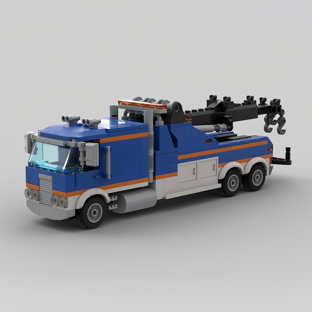 Lego Set Creator - Neues MOC City Verkehrskabinen-Frontanhänger-Modell Bausteine DIY