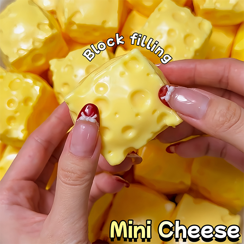 Building Block Mini - Mini-Käsewürfel Squishy Fidget Toys Baustein-Füllung Ohne