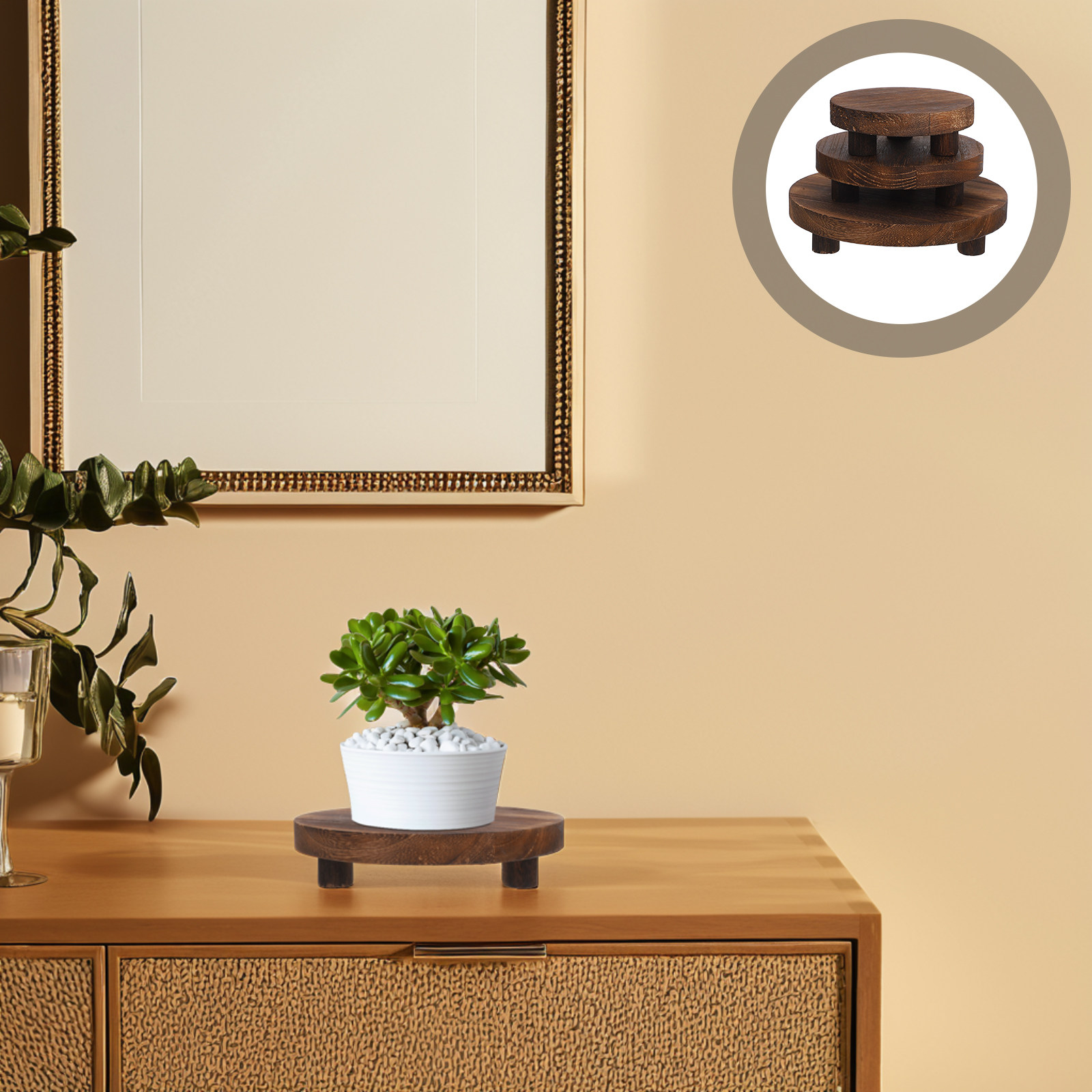 3-teiliges Holz-Pflanzenstände – Display Risers Set Bewertung und Preis