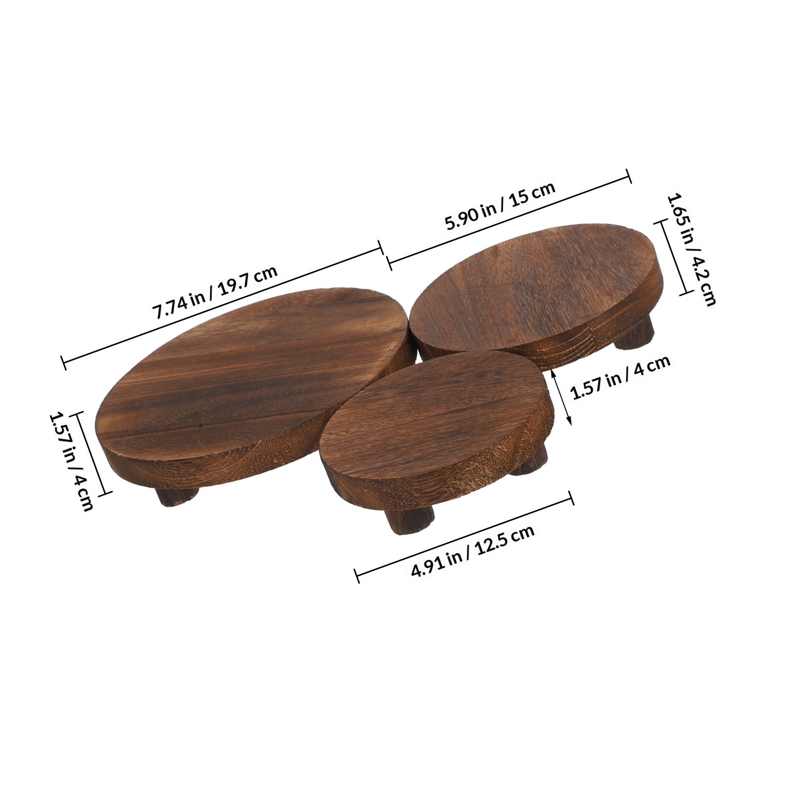 3-teiliges Holz-Pflanzenstände – Display Risers Set Bewertung und Preis